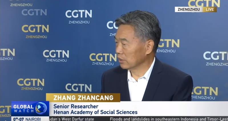 【視頻】張占倉接受央視英文頻道直播采訪